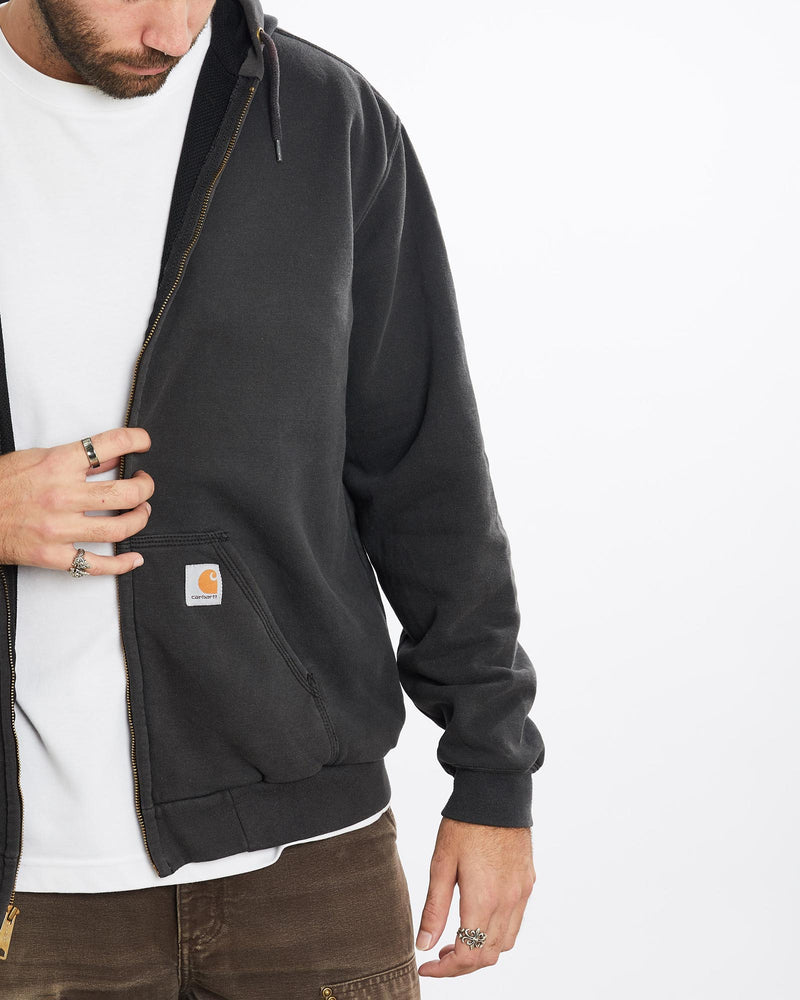 Vintage, Carhartt, Heavyweight, Hooded, Sweatshirt, The Real Deal, size extra large, colour Grey, newtown, sydney, australia, thrift store, opshop, preloved, secondhand, sustainable, retro, antique, 70s, 80s, 90s, 2000s, 00s, fashion, clothing, streetwear, trendy, garment, style, boutique, store, shop, archive, sale, cheap, best, top, Sweats and hoodies