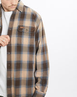 Vintage, Carhartt, Flannelette, Button, Up, Shirt, The Real Deal, size extra large, colour Beige, newtown, sydney, australia, thrift store, opshop, preloved, secondhand, sustainable, retro, antique, 70s, 80s, 90s, 2000s, 00s, fashion, clothing, streetwear, trendy, garment, style, boutique, store, shop, archive, sale, cheap, best, top, Shirts