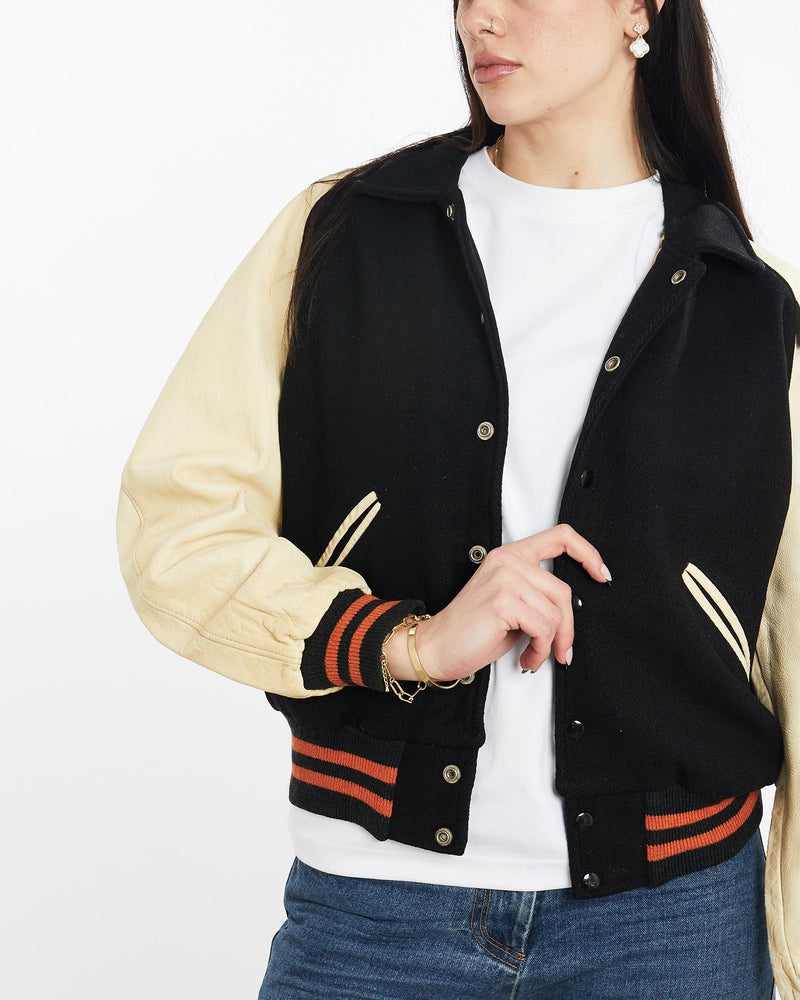 Vintage, 90s, Varsity, Jacket, The Real Deal, size medium, colour Multicolour, newtown, sydney, australia, thrift store, opshop, preloved, secondhand, sustainable, retro, antique, 70s, 80s, 90s, 2000s, 00s, fashion, clothing, streetwear, trendy, garment, style, boutique, store, shop, archive, sale, cheap, best, top, Jackets