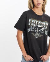 Vintage, Harley, Davidson, Tee, The Real Deal, size extra small, colour Black, newtown, sydney, australia, thrift store, opshop, preloved, secondhand, sustainable, retro, antique, 70s, 80s, 90s, 2000s, 00s, fashion, clothing, streetwear, trendy, garment, style, boutique, store, shop, archive, sale, cheap, best, top, T-Shirts