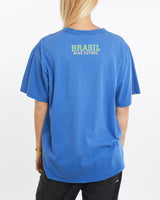 Vintage, Nike, Brazil, Futbol, Tee, The Real Deal, size large, colour Blue, newtown, sydney, australia, thrift store, opshop, preloved, secondhand, sustainable, retro, antique, 70s, 80s, 90s, 2000s, 00s, fashion, clothing, streetwear, trendy, garment, style, boutique, store, shop, archive, sale, cheap, best, top, T-Shirts