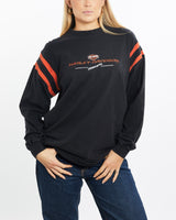 Vintage, 90s, Harley, Davidson, Long, Sleeve, Tee, The Real Deal, size medium, colour Black, newtown, sydney, australia, thrift store, opshop, preloved, secondhand, sustainable, retro, antique, 70s, 80s, 90s, 2000s, 00s, fashion, clothing, streetwear, trendy, garment, style, boutique, store, shop, archive, sale, cheap, best, top, T-Shirts
