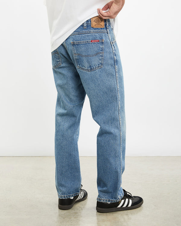 Vintage Dickies Denim Jeans <br>34" , The Real Deal , newtown, sydney, australia, thrift store, opshop, preloved, secondhand, sustainable, retro, antique, 70s, 80s, 90s, 2000s, 00s, fashion, clothing, streetwear, trendy, garment, style, boutique, store, shop, archive, sale, cheap, best, top