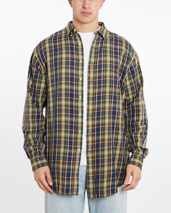 Vintage, 90s, Polo, Ralph, Lauren, Button, Up, Shirt, The Real Deal, size double extra large, colour Multicolour, newtown, sydney, australia, thrift store, opshop, preloved, secondhand, sustainable, retro, antique, 70s, 80s, 90s, 2000s, 00s, fashion, clothing, streetwear, trendy, garment, style, boutique, store, shop, archive, sale, cheap, best, top, Shirts