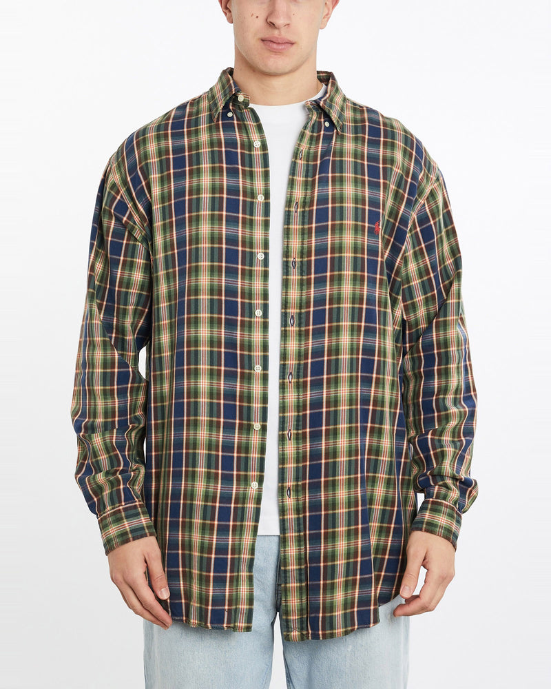 Vintage, 90s, Polo, Ralph, Lauren, Button, Up, Shirt, The Real Deal, size double extra large, colour Multicolour, newtown, sydney, australia, thrift store, opshop, preloved, secondhand, sustainable, retro, antique, 70s, 80s, 90s, 2000s, 00s, fashion, clothing, streetwear, trendy, garment, style, boutique, store, shop, archive, sale, cheap, best, top, Shirts