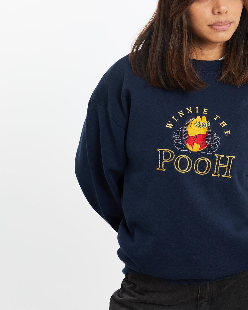 Vintage, 90s, Disney, Winnie, The, Pooh, Sweatshirt, The Real Deal, size extra small, colour Grey, newtown, sydney, australia, thrift store, opshop, preloved, secondhand, sustainable, retro, antique, 70s, 80s, 90s, 2000s, 00s, fashion, clothing, streetwear, trendy, garment, style, boutique, store, shop, archive, sale, cheap, best, top, Sweats and hoodies