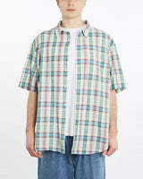 Vintage, Nautica, Short, Sleeve, Button, Up, Shirt, The Real Deal, size extra large, colour Multicolour, newtown, sydney, australia, thrift store, opshop, preloved, secondhand, sustainable, retro, antique, 70s, 80s, 90s, 2000s, 00s, fashion, clothing, streetwear, trendy, garment, style, boutique, store, shop, archive, sale, cheap, best, top, Shirts