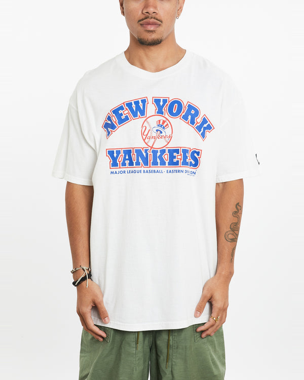 Vintage 1998 MLB New York Yankees Tee <br>XL , The Real Deal , newtown, sydney, australia, thrift store, opshop, preloved, secondhand, sustainable, retro, antique, 70s, 80s, 90s, 2000s, 00s, fashion, clothing, streetwear, trendy, garment, style, boutique, store, shop, archive, sale, cheap, best, top