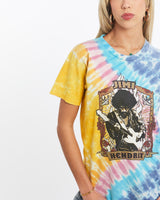 Vintage, Jimi, Hendrix, Music, Tie, Dye, Tee, The Real Deal, size extra small, colour Multicolour, newtown, sydney, australia, thrift store, opshop, preloved, secondhand, sustainable, retro, antique, 70s, 80s, 90s, 2000s, 00s, fashion, clothing, streetwear, trendy, garment, style, boutique, store, shop, archive, sale, cheap, best, top, T-Shirts