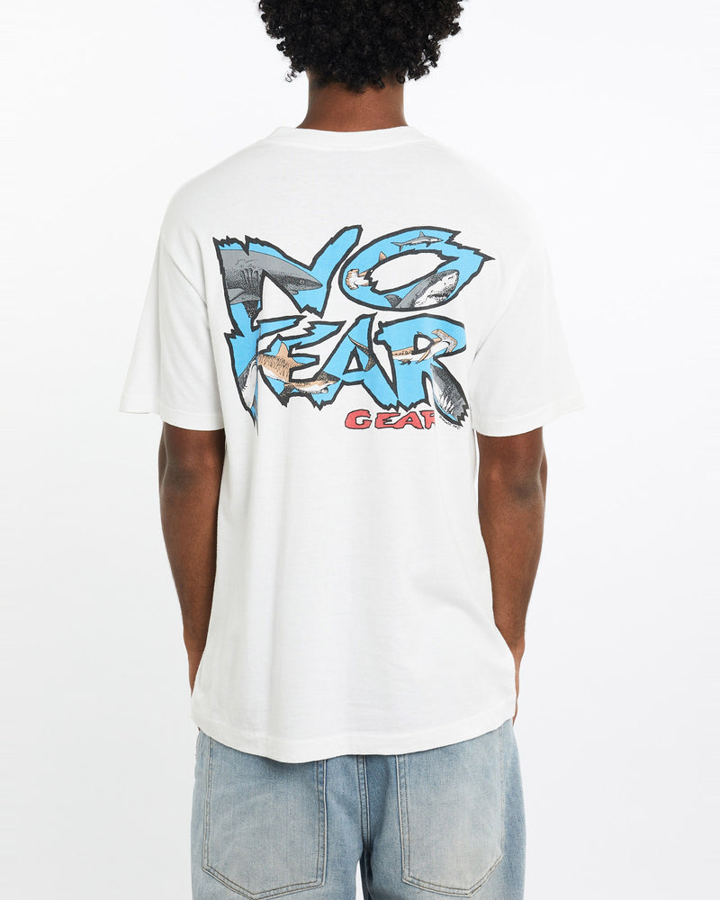 Vintage, 1995, No, Fear, Skate, Tee, The Real Deal, size large, colour White, newtown, sydney, australia, thrift store, opshop, preloved, secondhand, sustainable, retro, antique, 70s, 80s, 90s, 2000s, 00s, fashion, clothing, streetwear, trendy, garment, style, boutique, store, shop, archive, sale, cheap, best, top, T-Shirts
