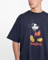 Vintage, 90s, Mickey, Mouse, Disneyland, Tee, The Real Deal, size extra large, colour Navy, newtown, sydney, australia, thrift store, opshop, preloved, secondhand, sustainable, retro, antique, 70s, 80s, 90s, 2000s, 00s, fashion, clothing, streetwear, trendy, garment, style, boutique, store, shop, archive, sale, cheap, best, top, T-Shirts