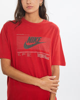 Vintage, Nike, Tee, The Real Deal, size small, colour Red, newtown, sydney, australia, thrift store, opshop, preloved, secondhand, sustainable, retro, antique, 70s, 80s, 90s, 2000s, 00s, fashion, clothing, streetwear, trendy, garment, style, boutique, store, shop, archive, sale, cheap, best, top, T-Shirts