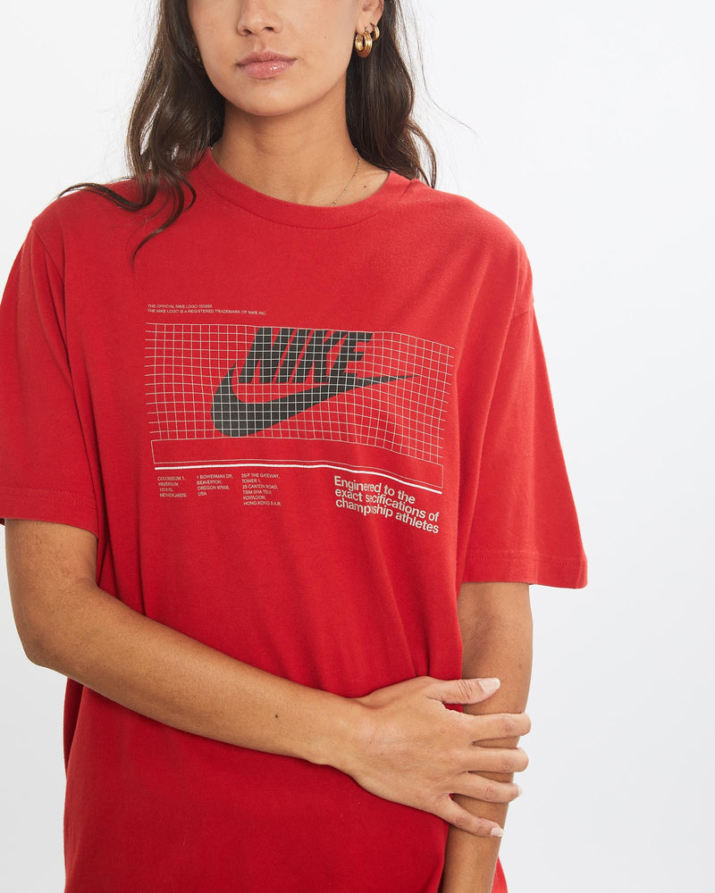 Vintage, Nike, Tee, The Real Deal, size small, colour Red, newtown, sydney, australia, thrift store, opshop, preloved, secondhand, sustainable, retro, antique, 70s, 80s, 90s, 2000s, 00s, fashion, clothing, streetwear, trendy, garment, style, boutique, store, shop, archive, sale, cheap, best, top, T-Shirts