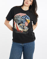 Vintage, 90s, Harley, Davidson, Tee, The Real Deal, size medium, colour Black, newtown, sydney, australia, thrift store, opshop, preloved, secondhand, sustainable, retro, antique, 70s, 80s, 90s, 2000s, 00s, fashion, clothing, streetwear, trendy, garment, style, boutique, store, shop, archive, sale, cheap, best, top, T-Shirts