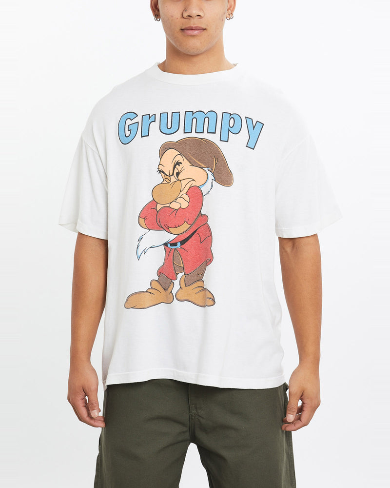 Vintage, 90s, Disney, Grumpy, Cartoon, Tee, The Real Deal, size large, colour White, newtown, sydney, australia, thrift store, opshop, preloved, secondhand, sustainable, retro, antique, 70s, 80s, 90s, 2000s, 00s, fashion, clothing, streetwear, trendy, garment, style, boutique, store, shop, archive, sale, cheap, best, top, T-Shirts