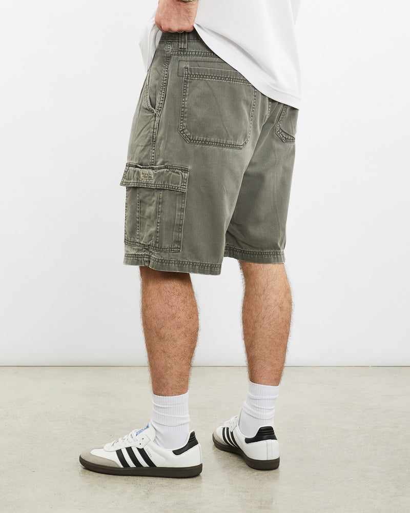 Vintage, Wrangler, Cargo, Shorts, The Real Deal, size 33", colour Grey, newtown, sydney, australia, thrift store, opshop, preloved, secondhand, sustainable, retro, antique, 70s, 80s, 90s, 2000s, 00s, fashion, clothing, streetwear, trendy, garment, style, boutique, store, shop, archive, sale, cheap, best, top, Shorts