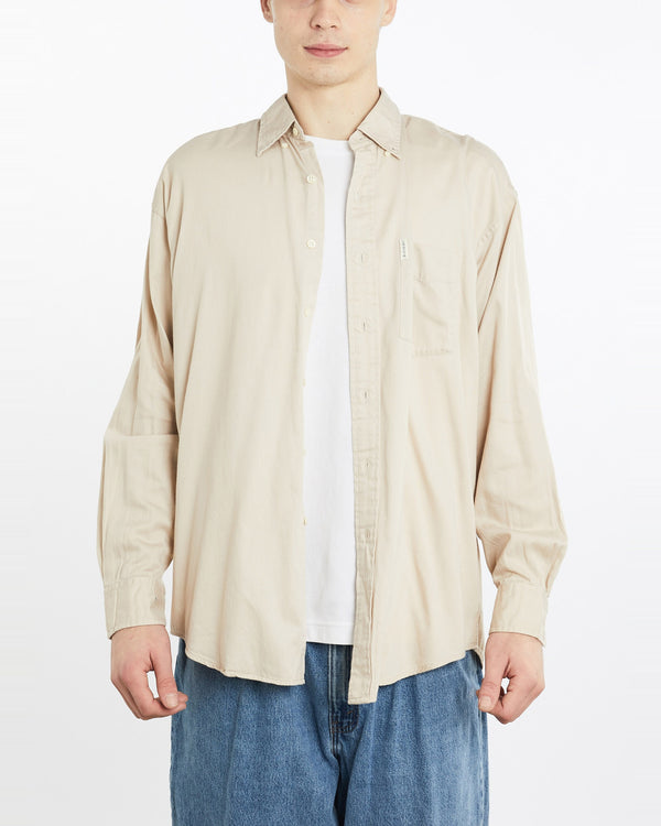 Vintage, Chaps, Ralph, Lauren, Button, Up, Shirt, The Real Deal, size extra large, colour Beige, newtown, sydney, australia, thrift store, opshop, preloved, secondhand, sustainable, retro, antique, 70s, 80s, 90s, 2000s, 00s, fashion, clothing, streetwear, trendy, garment, style, boutique, store, shop, archive, sale, cheap, best, top, Shirts