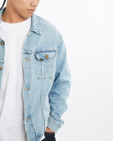 Vintage, Lee, Denim, Jacket, The Real Deal, size large, colour Blue, newtown, sydney, australia, thrift store, opshop, preloved, secondhand, sustainable, retro, antique, 70s, 80s, 90s, 2000s, 00s, fashion, clothing, streetwear, trendy, garment, style, boutique, store, shop, archive, sale, cheap, best, top, Jackets