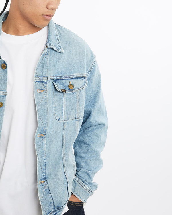 Vintage, Lee, Denim, Jacket, The Real Deal, size large, colour Blue, newtown, sydney, australia, thrift store, opshop, preloved, secondhand, sustainable, retro, antique, 70s, 80s, 90s, 2000s, 00s, fashion, clothing, streetwear, trendy, garment, style, boutique, store, shop, archive, sale, cheap, best, top, Jackets