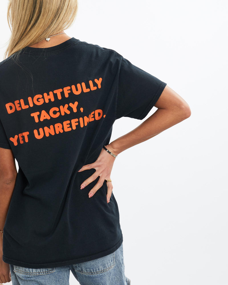 Vintage, 90s, Hooters, Tee, The Real Deal, size extra small, colour Black, newtown, sydney, australia, thrift store, opshop, preloved, secondhand, sustainable, retro, antique, 70s, 80s, 90s, 2000s, 00s, fashion, clothing, streetwear, trendy, garment, style, boutique, store, shop, archive, sale, cheap, best, top, T-Shirts