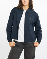 Vintage, 90s, Polo, Ralph, Lauren, Harrington, Jacket, The Real Deal, size medium, colour Navy, newtown, sydney, australia, thrift store, opshop, preloved, secondhand, sustainable, retro, antique, 70s, 80s, 90s, 2000s, 00s, fashion, clothing, streetwear, trendy, garment, style, boutique, store, shop, archive, sale, cheap, best, top, Jackets