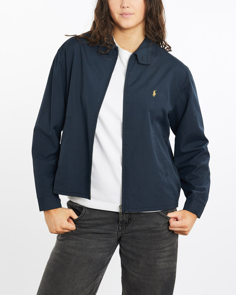 Vintage, 90s, Polo, Ralph, Lauren, Harrington, Jacket, The Real Deal, size medium, colour Navy, newtown, sydney, australia, thrift store, opshop, preloved, secondhand, sustainable, retro, antique, 70s, 80s, 90s, 2000s, 00s, fashion, clothing, streetwear, trendy, garment, style, boutique, store, shop, archive, sale, cheap, best, top, Jackets