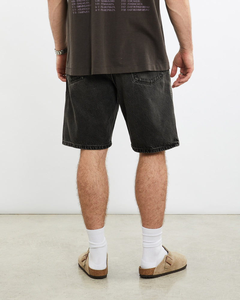 Vintage, Wrangler, Denim, Shorts, The Real Deal, size 32", colour Black, newtown, sydney, australia, thrift store, opshop, preloved, secondhand, sustainable, retro, antique, 70s, 80s, 90s, 2000s, 00s, fashion, clothing, streetwear, trendy, garment, style, boutique, store, shop, archive, sale, cheap, best, top, Shorts