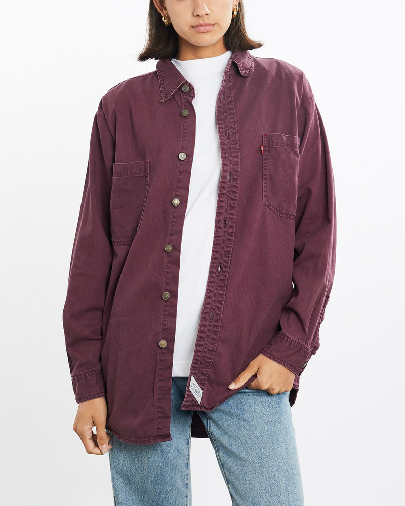 Vintage, 90s, Levi's, Button, Up, Shirt, The Real Deal, size small, colour Burgundy, newtown, sydney, australia, thrift store, opshop, preloved, secondhand, sustainable, retro, antique, 70s, 80s, 90s, 2000s, 00s, fashion, clothing, streetwear, trendy, garment, style, boutique, store, shop, archive, sale, cheap, best, top, Shirts