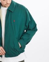 Vintage, 90s, Polo, Ralph, Lauren, Harrington, Jacket, The Real Deal, size extra large, colour Green, newtown, sydney, australia, thrift store, opshop, preloved, secondhand, sustainable, retro, antique, 70s, 80s, 90s, 2000s, 00s, fashion, clothing, streetwear, trendy, garment, style, boutique, store, shop, archive, sale, cheap, best, top, Jackets