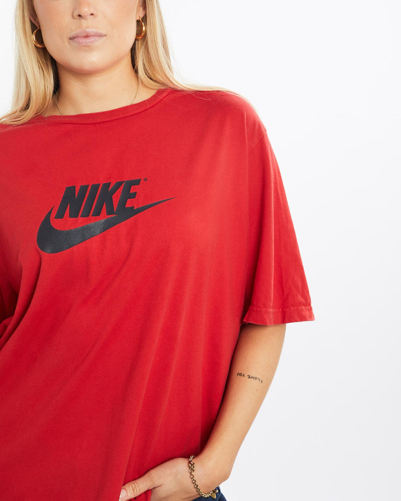 Vintage, Nike, Tee, The Real Deal, size large, colour Red, newtown, sydney, australia, thrift store, opshop, preloved, secondhand, sustainable, retro, antique, 70s, 80s, 90s, 2000s, 00s, fashion, clothing, streetwear, trendy, garment, style, boutique, store, shop, archive, sale, cheap, best, top, T-Shirts