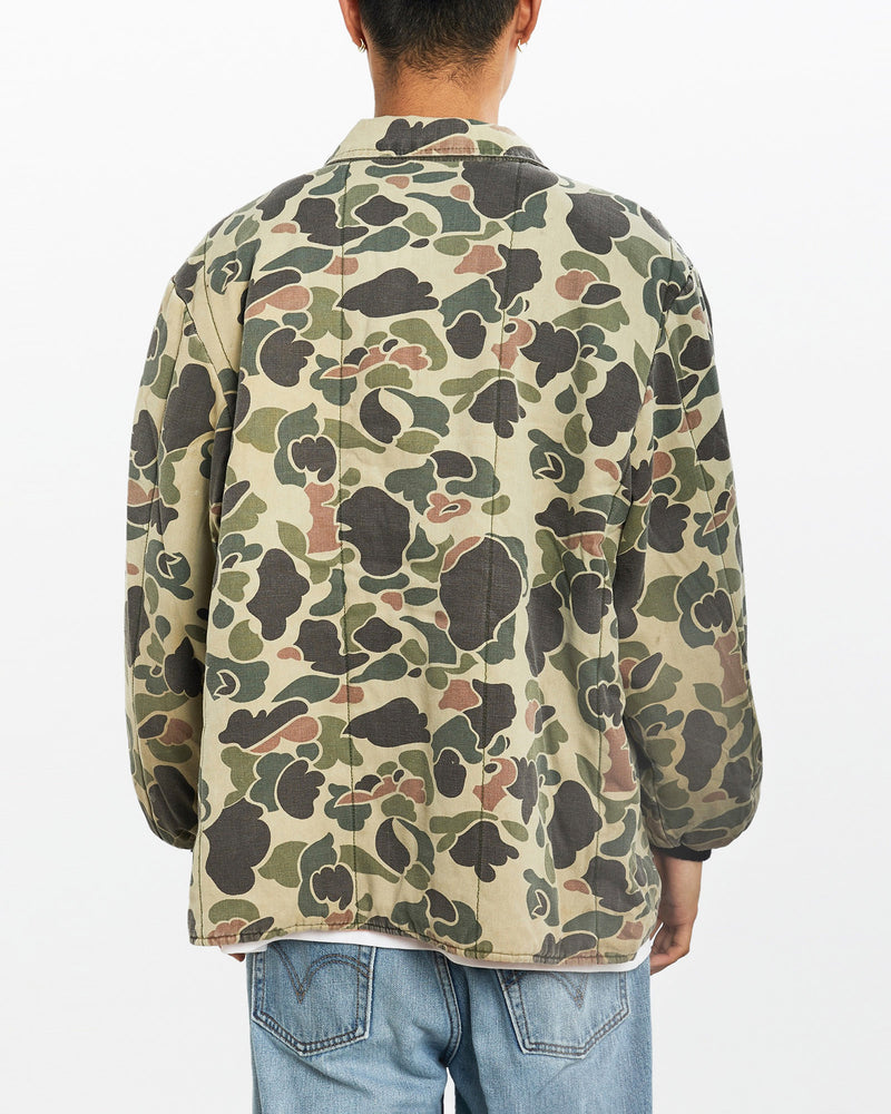 Vintage, 90s, Duck, Camo, Reversible, Jacket, The Real Deal, size large, colour Multicolour, newtown, sydney, australia, thrift store, opshop, preloved, secondhand, sustainable, retro, antique, 70s, 80s, 90s, 2000s, 00s, fashion, clothing, streetwear, trendy, garment, style, boutique, store, shop, archive, sale, cheap, best, top, Jackets