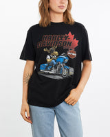 Vintage, Harley, Davidson, Tee, The Real Deal, size medium, colour Black, newtown, sydney, australia, thrift store, opshop, preloved, secondhand, sustainable, retro, antique, 70s, 80s, 90s, 2000s, 00s, fashion, clothing, streetwear, trendy, garment, style, boutique, store, shop, archive, sale, cheap, best, top, T-Shirts