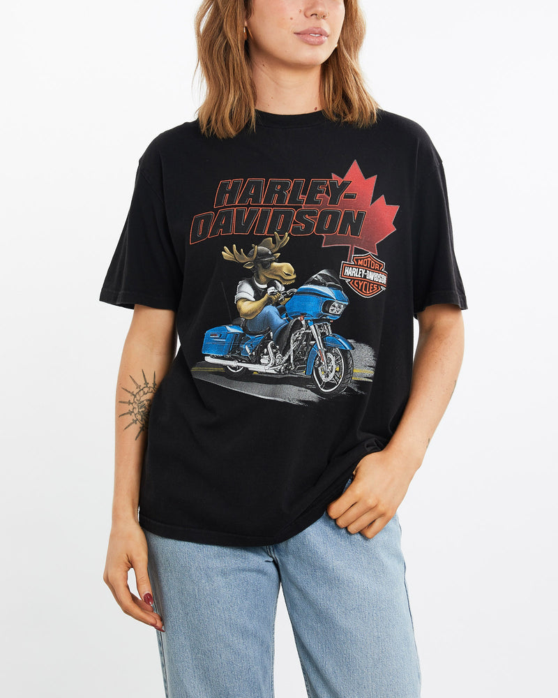 Vintage, Harley, Davidson, Tee, The Real Deal, size medium, colour Black, newtown, sydney, australia, thrift store, opshop, preloved, secondhand, sustainable, retro, antique, 70s, 80s, 90s, 2000s, 00s, fashion, clothing, streetwear, trendy, garment, style, boutique, store, shop, archive, sale, cheap, best, top, T-Shirts