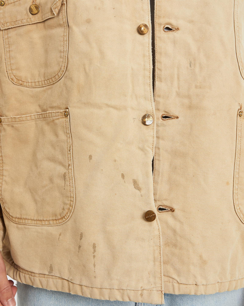 Vintage, 90s, Blanket, Lined, Carhartt, Michigan', Jacket, The Real Deal, size double extra large, colour Brown, newtown, sydney, australia, thrift store, opshop, preloved, secondhand, sustainable, retro, antique, 70s, 80s, 90s, 2000s, 00s, fashion, clothing, streetwear, trendy, garment, style, boutique, store, shop, archive, sale, cheap, best, top, Jackets