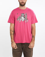 Vintage, Puppy, Tee, The Real Deal, size large, colour Pink, newtown, sydney, australia, thrift store, opshop, preloved, secondhand, sustainable, retro, antique, 70s, 80s, 90s, 2000s, 00s, fashion, clothing, streetwear, trendy, garment, style, boutique, store, shop, archive, sale, cheap, best, top, T-Shirts
