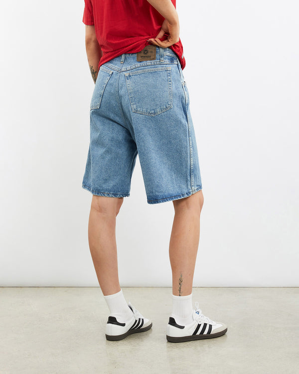 Vintage, Wrangler, Denim, Shorts, The Real Deal, size 30", colour Blue, newtown, sydney, australia, thrift store, opshop, preloved, secondhand, sustainable, retro, antique, 70s, 80s, 90s, 2000s, 00s, fashion, clothing, streetwear, trendy, garment, style, boutique, store, shop, archive, sale, cheap, best, top, Shorts