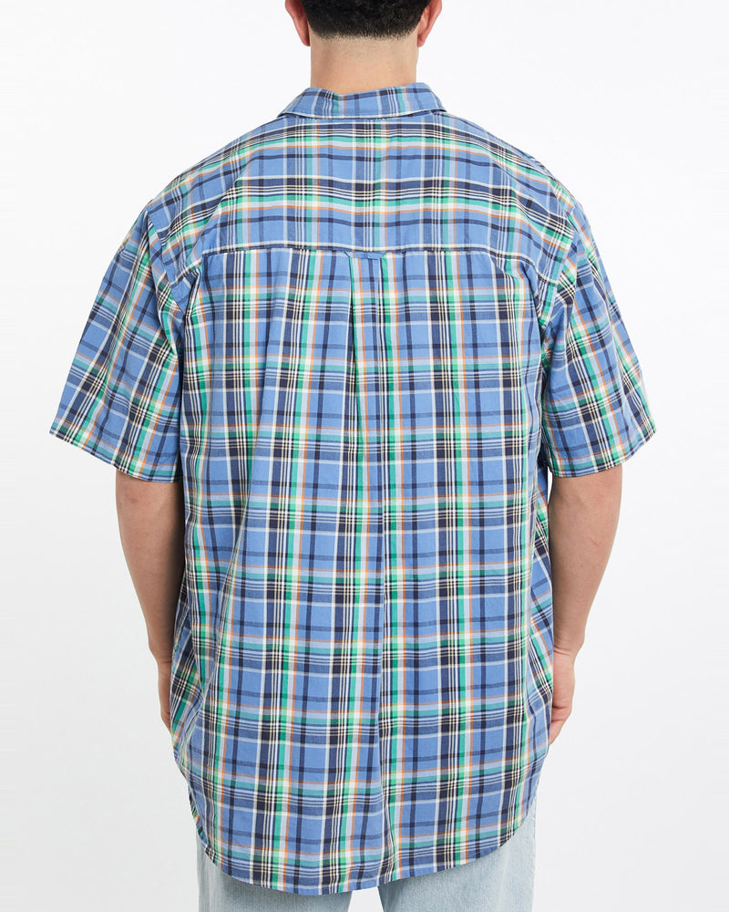 Vintage, Chaps, Ralph, Lauren, Short, Sleeve, Button, Up, Shirt, The Real Deal, size XXXL, colour Multicolour, newtown, sydney, australia, thrift store, opshop, preloved, secondhand, sustainable, retro, antique, 70s, 80s, 90s, 2000s, 00s, fashion, clothing, streetwear, trendy, garment, style, boutique, store, shop, archive, sale, cheap, best, top, Shirts