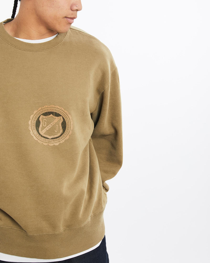 Vintage, Guess, USA, Sweatshirt, The Real Deal, size extra large, colour Brown, newtown, sydney, australia, thrift store, opshop, preloved, secondhand, sustainable, retro, antique, 70s, 80s, 90s, 2000s, 00s, fashion, clothing, streetwear, trendy, garment, style, boutique, store, shop, archive, sale, cheap, best, top, Sweats and hoodies