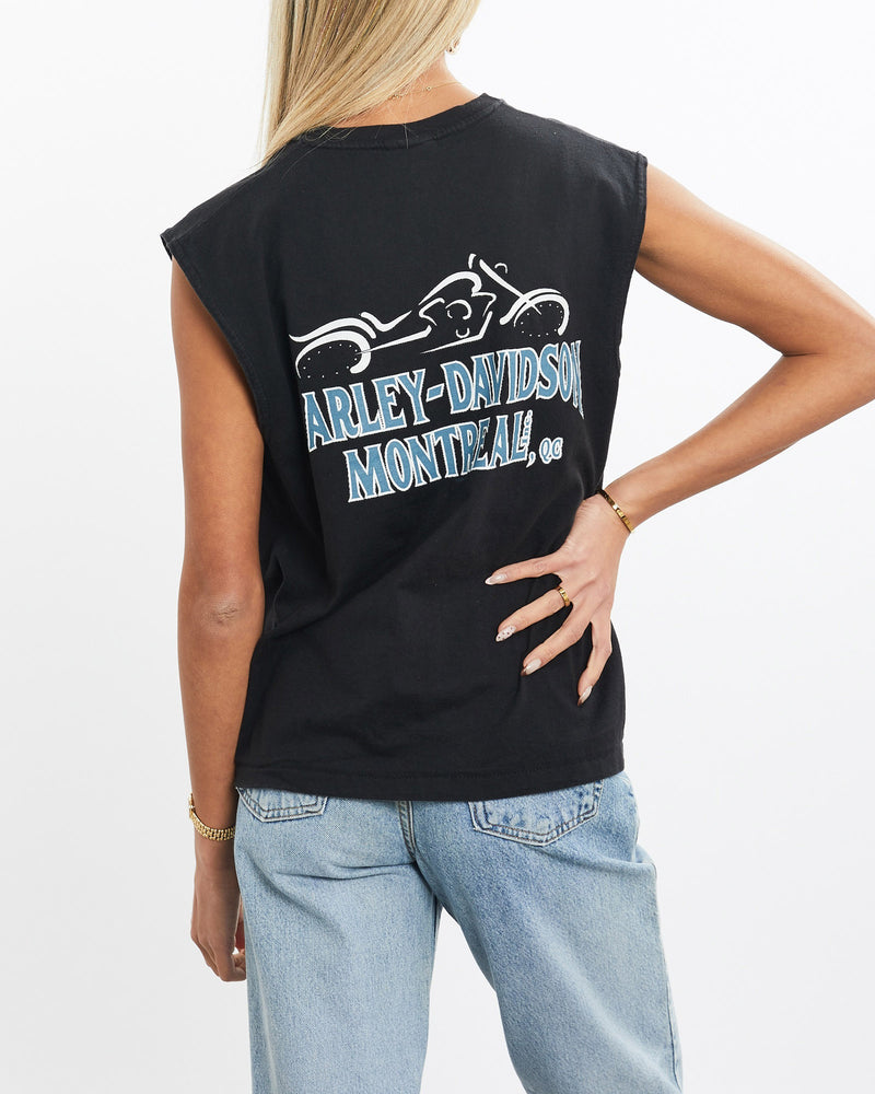 Vintage, Harley, Davidson, Tank, The Real Deal, size extra small, colour Black, newtown, sydney, australia, thrift store, opshop, preloved, secondhand, sustainable, retro, antique, 70s, 80s, 90s, 2000s, 00s, fashion, clothing, streetwear, trendy, garment, style, boutique, store, shop, archive, sale, cheap, best, top, T-Shirts