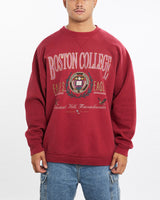 Vintage, 90s, Boston, College, Eagles, Sweatshirt, The Real Deal, size extra large, colour Burgundy, newtown, sydney, australia, thrift store, opshop, preloved, secondhand, sustainable, retro, antique, 70s, 80s, 90s, 2000s, 00s, fashion, clothing, streetwear, trendy, garment, style, boutique, store, shop, archive, sale, cheap, best, top, Sweats and hoodies