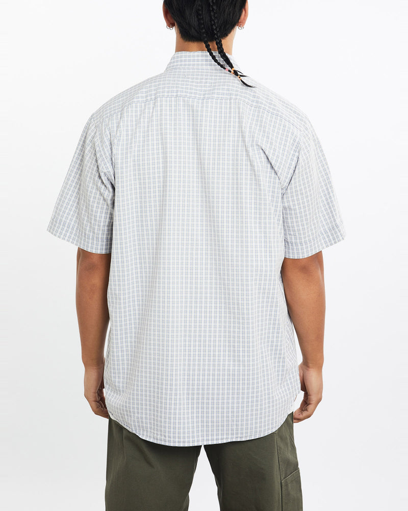 Vintage, 90s, Polo, Ralph, Lauren, Short, Sleeve, Button, Up, Shirt, The Real Deal, size large, colour Grey, newtown, sydney, australia, thrift store, opshop, preloved, secondhand, sustainable, retro, antique, 70s, 80s, 90s, 2000s, 00s, fashion, clothing, streetwear, trendy, garment, style, boutique, store, shop, archive, sale, cheap, best, top, Shirts