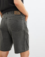 Vintage, Wrangler, Denim, Shorts, The Real Deal, size 31", colour Black, newtown, sydney, australia, thrift store, opshop, preloved, secondhand, sustainable, retro, antique, 70s, 80s, 90s, 2000s, 00s, fashion, clothing, streetwear, trendy, garment, style, boutique, store, shop, archive, sale, cheap, best, top, Shorts