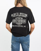 Harley, Davidson, Tee, The Real Deal, size medium, colour Black, newtown, sydney, australia, thrift store, opshop, preloved, secondhand, sustainable, retro, antique, 70s, 80s, 90s, 2000s, 00s, fashion, clothing, streetwear, trendy, garment, style, boutique, store, shop, archive, sale, cheap, best, top, T-Shirts