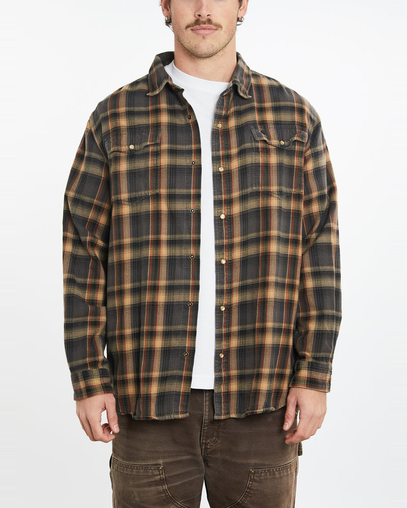 Vintage Carhartt Flannelette Button Up Shirt <br>XL , The Real Deal , newtown, sydney, australia, thrift store, opshop, preloved, secondhand, sustainable, retro, antique, 70s, 80s, 90s, 2000s, 00s, fashion, clothing, streetwear, trendy, garment, style, boutique, store, shop, archive, sale, cheap, best, top