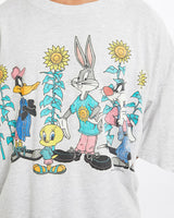 Vintage, 1995, Looney, Tunes, Cartoon, Tee, The Real Deal, size large, colour Grey, newtown, sydney, australia, thrift store, opshop, preloved, secondhand, sustainable, retro, antique, 70s, 80s, 90s, 2000s, 00s, fashion, clothing, streetwear, trendy, garment, style, boutique, store, shop, archive, sale, cheap, best, top, T-Shirts