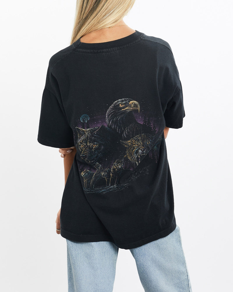 Vintage, 90s, Wildlife, Tee, The Real Deal, size small, colour Black, newtown, sydney, australia, thrift store, opshop, preloved, secondhand, sustainable, retro, antique, 70s, 80s, 90s, 2000s, 00s, fashion, clothing, streetwear, trendy, garment, style, boutique, store, shop, archive, sale, cheap, best, top, T-Shirts