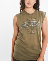 Vintage Harley Davidson Tank <br>M , The Real Deal , newtown, sydney, australia, thrift store, opshop, preloved, secondhand, sustainable, retro, antique, 70s, 80s, 90s, 2000s, 00s, fashion, clothing, streetwear, trendy, garment, style, boutique, store, shop, archive, sale, cheap, best, top
