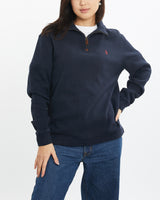 Vintage Polo Ralph Lauren Quarter Zip Sweater <br>S , The Real Deal , newtown, sydney, australia, thrift store, opshop, preloved, secondhand, sustainable, retro, antique, 70s, 80s, 90s, 2000s, 00s, fashion, clothing, streetwear, trendy, garment, style, boutique, store, shop, archive, sale, cheap, best, top