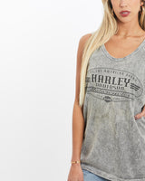 Vintage, 90s, Harley, Davidson, Tank, The Real Deal, size medium, colour Grey, newtown, sydney, australia, thrift store, opshop, preloved, secondhand, sustainable, retro, antique, 70s, 80s, 90s, 2000s, 00s, fashion, clothing, streetwear, trendy, garment, style, boutique, store, shop, archive, sale, cheap, best, top, T-Shirts