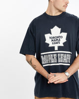 Vintage, 90s, NHL, Toronto, Maple, Leafs, Tee, The Real Deal, size extra large, colour Black, newtown, sydney, australia, thrift store, opshop, preloved, secondhand, sustainable, retro, antique, 70s, 80s, 90s, 2000s, 00s, fashion, clothing, streetwear, trendy, garment, style, boutique, store, shop, archive, sale, cheap, best, top, T-Shirts